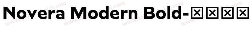 Novera Modern Bold字体转换
